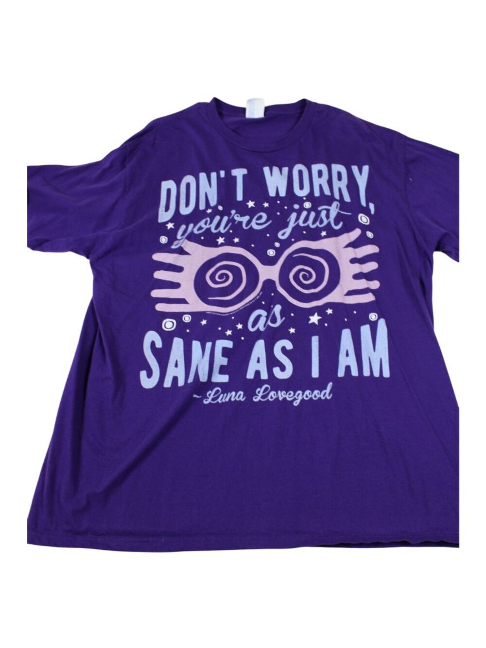 Harry Potter Luna Lovegood Purple Graphic Tee XL